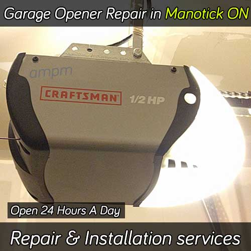 Garage door opener repair in Manotick Ontario
