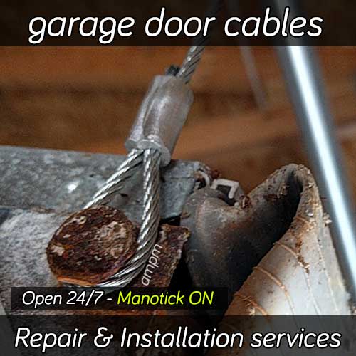Garage door cable repair services in Manotick Ontario